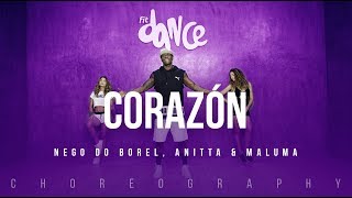 Corazón  Maluma ft Nego do Borel  FitDance Life Coreografía Dance Video [upl. by Yanat596]