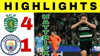 Sporting CP vs Manchester City  All Goals and Highlights Champions League 2024 Liga Champions [upl. by Tobiah744]