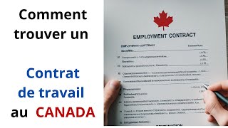 Comment trouver un contrat de travail au Canada 🇨🇦  Langage algérien 🇩🇿 [upl. by Inami431]