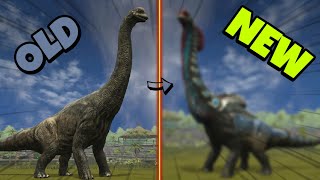 Jurassic world game old vs new MAX LEVEL UPGRADE  Sonorasaurus Dinosaur 🦕 [upl. by Alemrac]