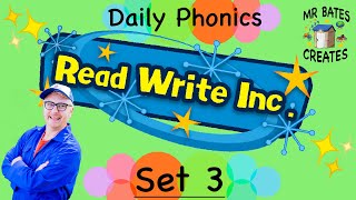 DAILY PHONICS PRACTICE Read Write Inc Phonics Set 3 The Shed School [upl. by Nanny850]