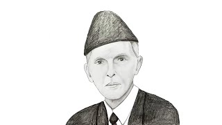 How to draw Quaid e Azam step by step [upl. by Enomaj616]