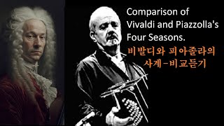 비발디와 피아졸라의 사계🌷Vivaldi and Piazzolas Four Seasons💋다른 느낌과 닮은 느낌🎻Different and Similar Feelings of Two [upl. by Ihcekn439]