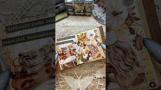 Shades Of Brown journaling lblyxir asmr scrapbooking shorts [upl. by Sim]