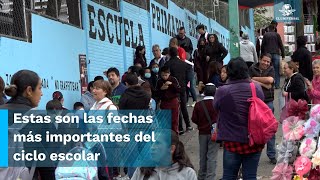 Días festivos vacaciones y puentes así quedó el calendario escolar 2023 2024 [upl. by Brownson778]