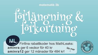 3b 122 förlängning och förkortning [upl. by Neyu286]