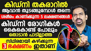 കിഡ്നി പ്രശ്നങ്ങൾ ഉള്ളവർ ഈ ഭക്ഷണം കൈകൊണ്ട് പോലും തൊടരുത്  kidney malayalam [upl. by Borries981]