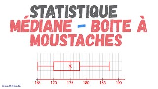 STATISTIQUE  Moyenne  Médiane  Boite à moustaches  Quartiles [upl. by Sophy559]