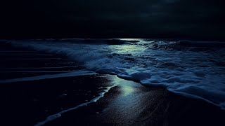 Fall Asleep With Relaxing Wave Sounds at Night Low Pitch Ocean Music for Deep Sleeping [upl. by Yetty]