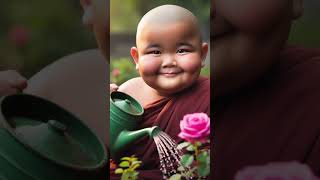 Little Monk💓S9 😍so cute 🥰shorts monk littlemonk cartoon cutebaby cow baby love funny song [upl. by Ikeda]