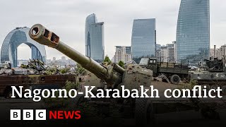 Azerbaijan attacks Armenian controlled NagornoKarabakh in antiterror operation  BBC News [upl. by Neeuq]