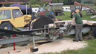 VINTAGE STEAM ROLLER AND THE SAW MILL  BURLEY STEAM SHOW 2021 [upl. by Machos159]