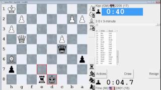 Blitz Chess 9 GM Pikula vs IM Bartholomew Sicilian Defense  Kan [upl. by Dehnel979]