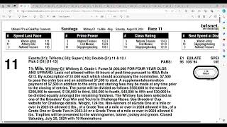 2024 Whitney Stakes Analysis and Picks  Saratoga [upl. by Reedy]