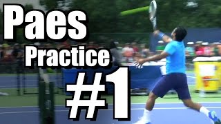 Leander Paes  Forehand Backhand and Overhead 1  Western amp Southern Open 2014 [upl. by Cyrille399]