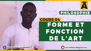 PHILOSOPHIE TERMINALE  COURS 04 FORMES ET FONCTIONS DE LART [upl. by Gelasius87]