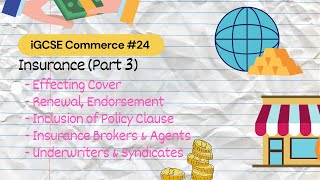 Insurance Part 3  iGCSE Commerce 25 [upl. by Berlin970]