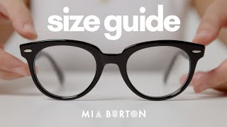 1Minute Guide How to Measure Glasses Frame Size  Mia Burton [upl. by Akcired4]