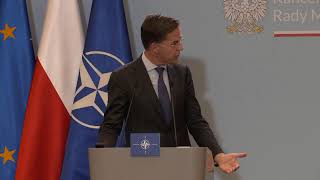 NA ŻYWO  Oświadczenie dla mediów premiera Donalda Tuska i Sekretarza Generalnego NATO Marka Rutte [upl. by Tacita]