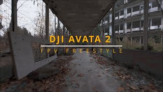 Dji Avata 2 Freestyle in abandoned place [upl. by Eelanej]