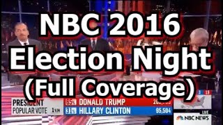 NBC 2016 Election Night Full Coverage [upl. by Tisbee]