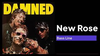 The Damned  New Rose Bass Line [upl. by Hterag]