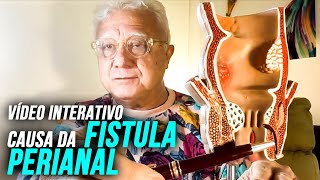 Vídeo interativoSaibam causa fístula perianal c Dr Paulo Branco explicando na peça de anatomia [upl. by Mulry747]