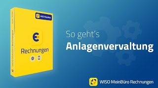 Anlagenverwaltung in WISO MeinBüro Rechnung [upl. by Inele]