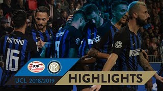 PSV 12 INTER  HIGHLIGHTS  Matchday 02  UEFA Champions League 201819 [upl. by Martin628]