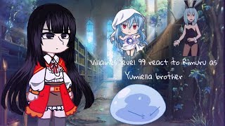 Villainess level 99 react to Rimuru as Yumiella brother🇷🇺🇺🇸🇵🇹 part 2 [upl. by Ayatnahs961]