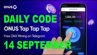 DAILY CODE ONUS TAP TAP 14 SEPTEMBER [upl. by Donavon57]