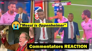 TV commentators reaction to Messi vs Cincinnati calling Messi Oppenheimer [upl. by Magena]