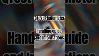 QTest photometer handling guide Simple digital Evaluation of substances🔬💊 [upl. by Gudrun]