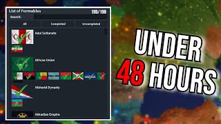 Forming Every Formable in Rise of Nations in Under 48 HOURS [upl. by Ahsilat500]