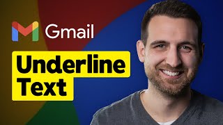 How to Underline Text in Gmail [upl. by Halueb803]