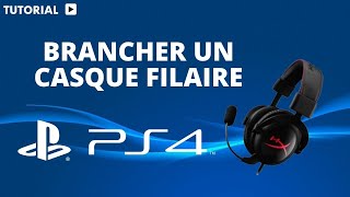 Comment brancher un casque filaire sur PS4 [upl. by Oregolac]