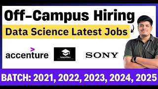 🔥OffCampus Hiring  Data Science Jobs  2021 2022 2023 2024 2025 BATCH  Apply Now [upl. by Askwith193]