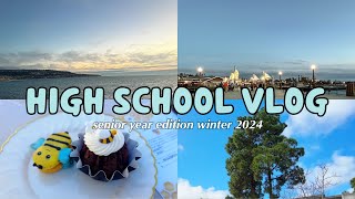 🏫 HIGH SCHOOL VLOG 🏠 senior year edition🌻 chilly school days studying and chilling [upl. by Rehpotsirhk]