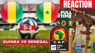 Guinea vs Senegal 02 Live Africa Cup Nations AFCON Football Match Score Teranga Lions Highlights [upl. by Nosittam356]