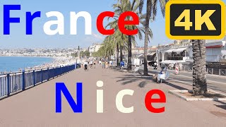 Nice  France  4K walking tour  August 2024 [upl. by Agni]