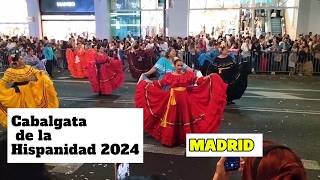 Cabalgata de la Hispanidad 2024 EN MADRID [upl. by Siskind796]