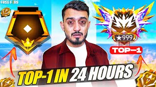 Playing Continue 24 Hour Free Fire For Top 1🥇In india और फिर 🤬😭  CS RANKED  Hard Challenge Ep 9 [upl. by Dorwin]