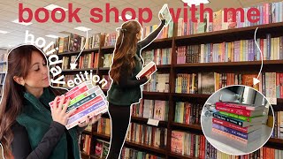 book shop with me holiday book shopping  book haul 📚❄️  bookmas day 1 [upl. by Anotal134]