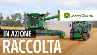 Agricoltori in azione RACCOLTA DELLE COLTURE con la John Deere Precision Ag Technology in Scozia [upl. by Notneb960]