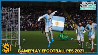 ARGENTINA vs PERU  Eliminatorias Mundial 2026 ⚽ Gameplay Efootball PES 2021 [upl. by Nnylyt]