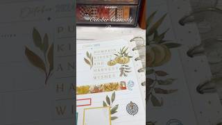 PLAN WITH ME October Currently Page  Classic Happy Planner planwithme fallstickers happyplanner [upl. by Nurav]