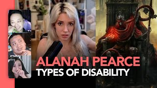 Alanah Pearce talks about the types of disability bakit madaming nagalit [upl. by Natiha]