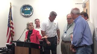 Okaloosa County Commissioner Carolyn Ketchel talks about the approaching storm [upl. by Canty707]