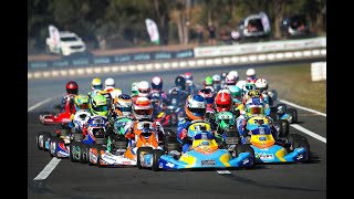 2024 Australian Kart Championship  Round 2 Heat Race Highlights [upl. by Anul]