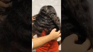 Permanent hair straightening  permanent hair Smoothening  hair treatment shorts shortsvideo [upl. by Turino899]